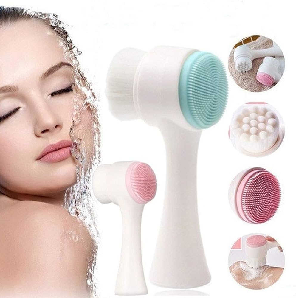 Escova de Limpeza e Massagem Facial 2 em 1